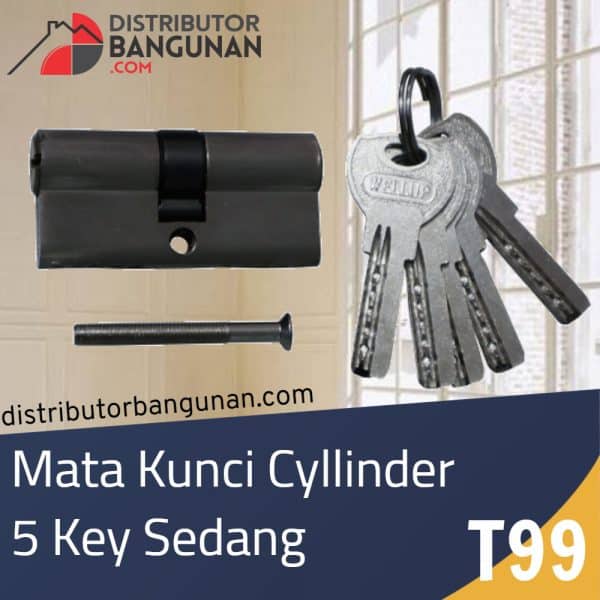 Mata Kunci Cylinder Tanggung 5 Key SN WELLUP