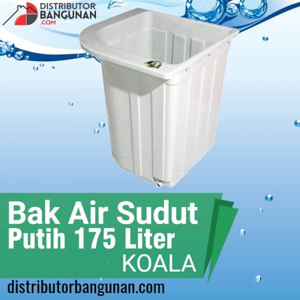 Bak Air Sudut Putih 175 Ltr KOALA