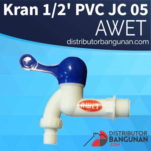 Kran 1/2' Pvc JC 05 AWET