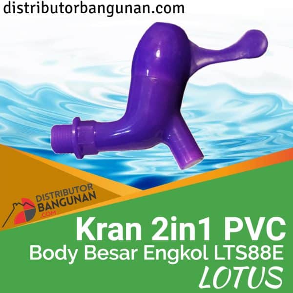 Kran 2in1 Pvc Body Besar Engkol LTS88E LOTUS