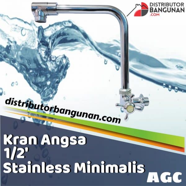 Kran Angsa 1/2' Stainles Minimalis AGC (52)