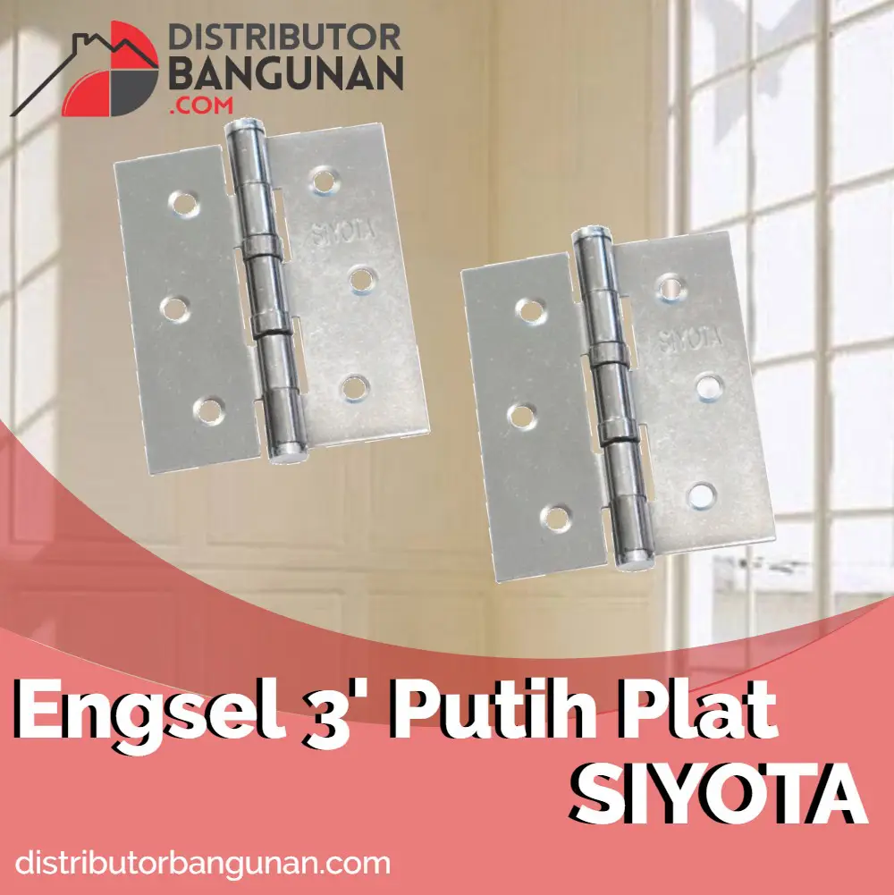 Engsel 3' Putih Plat SIYOTA