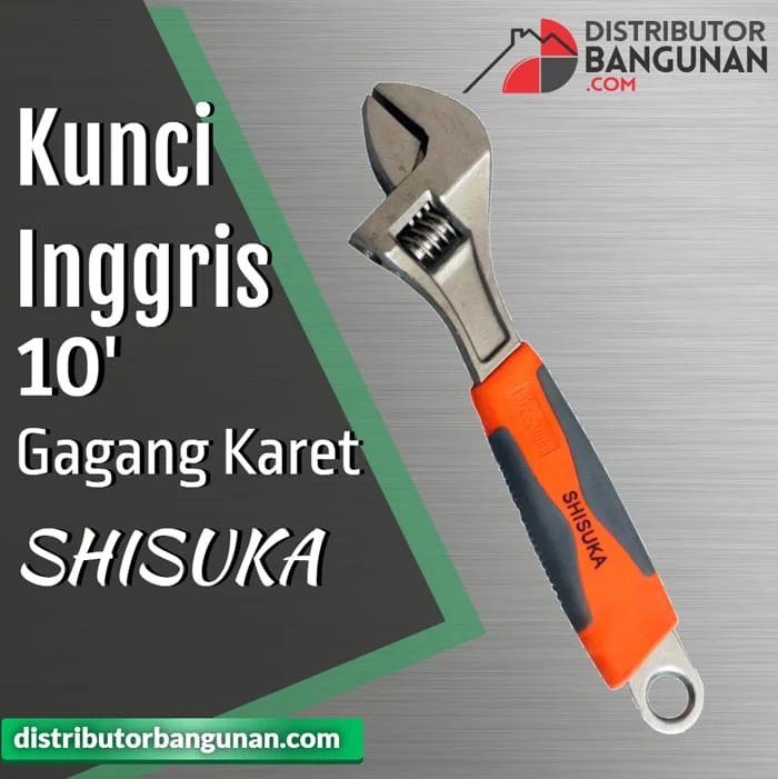 Kunci Inggris 10' Gagang Karet SHISUKA 1 Kunci Inggris 10' Gagang Karet SHISUKA