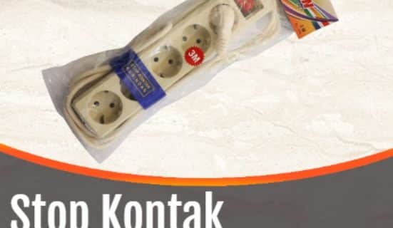 Stop Kontak 4 Lbg+Kbl 3m EL114 ELTRON (165)