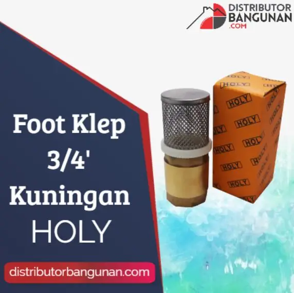 Foot Klep 3/4' Kuningan HOLLY (46)