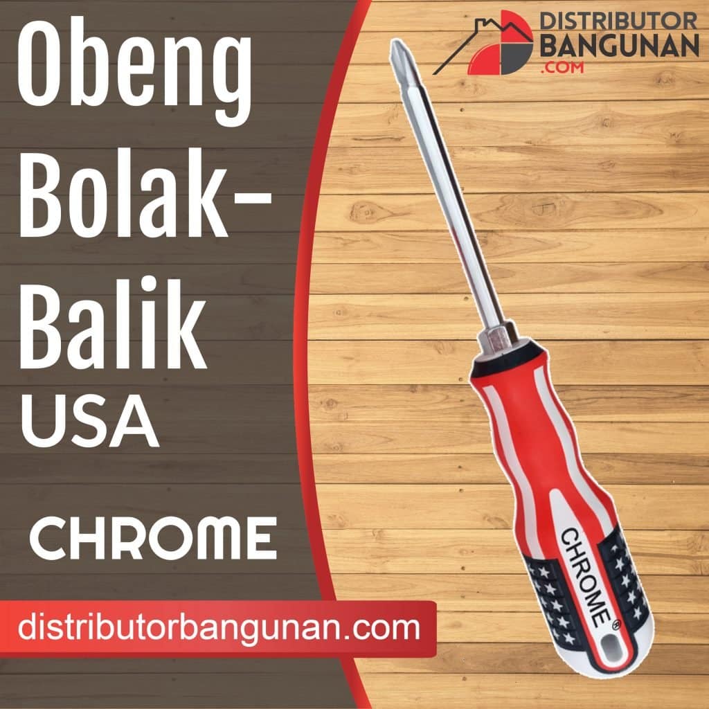 Obeng Bolak Balik Usa CHROME