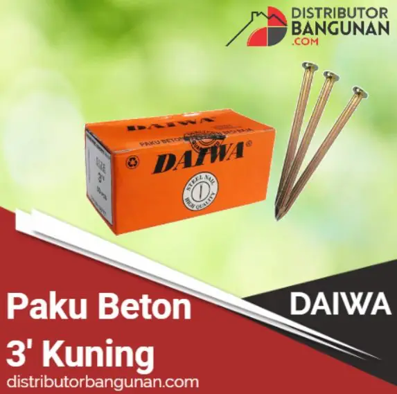 Paku Beton 3' Kuning DAIWA (111) 1 Paku Beton 3' Kuning DAIWA (111)
