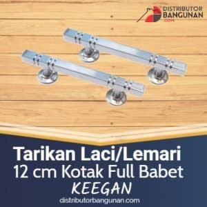 Tarikan Laci Lemari 12 cm Kotak Full Babet KEEGAN 1