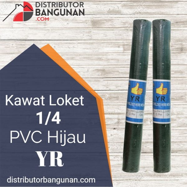 Kawat Loket 1/4 PVC Hijau YR (106)