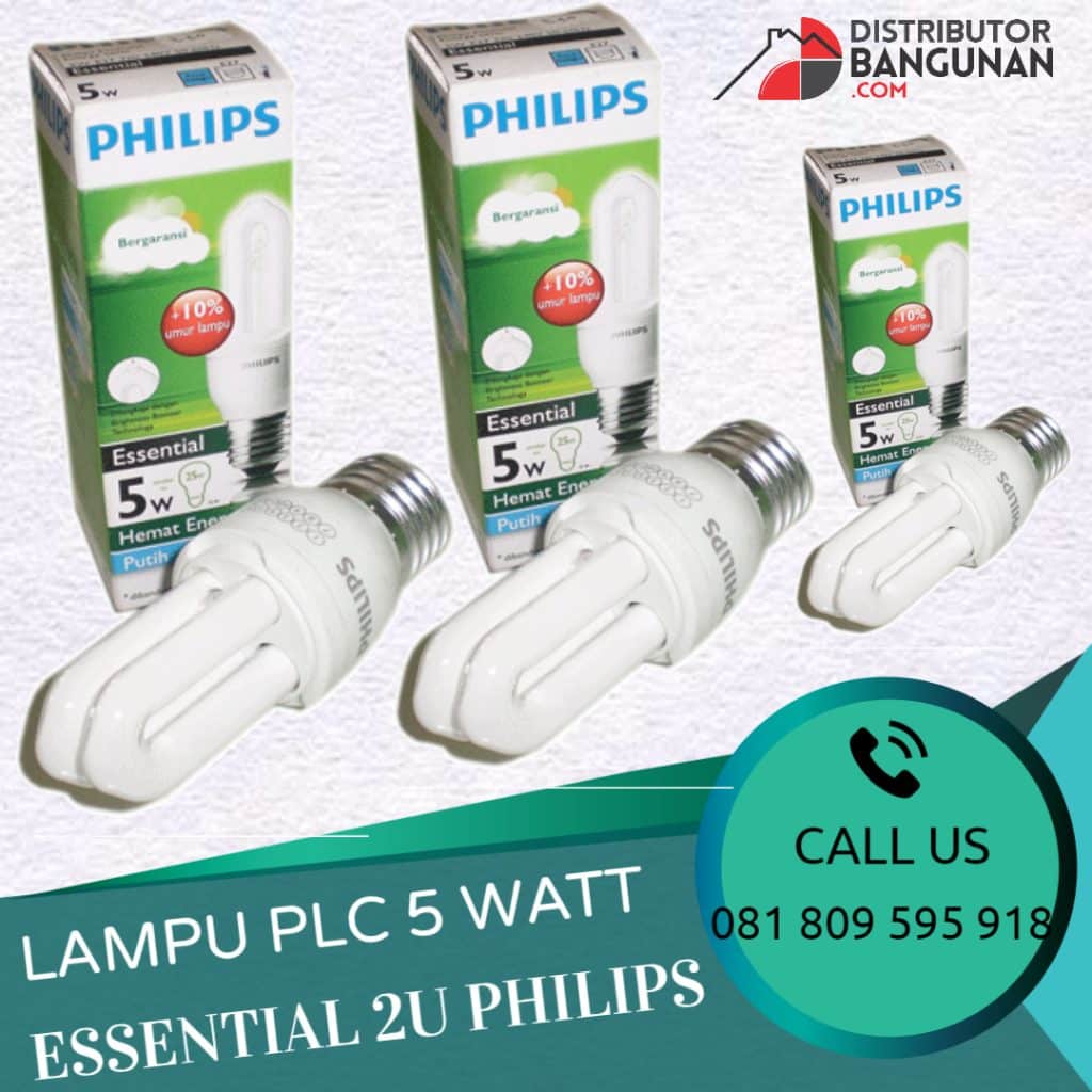 LAMPU PLC 5W ESSENTIAL 2U PHILIPS