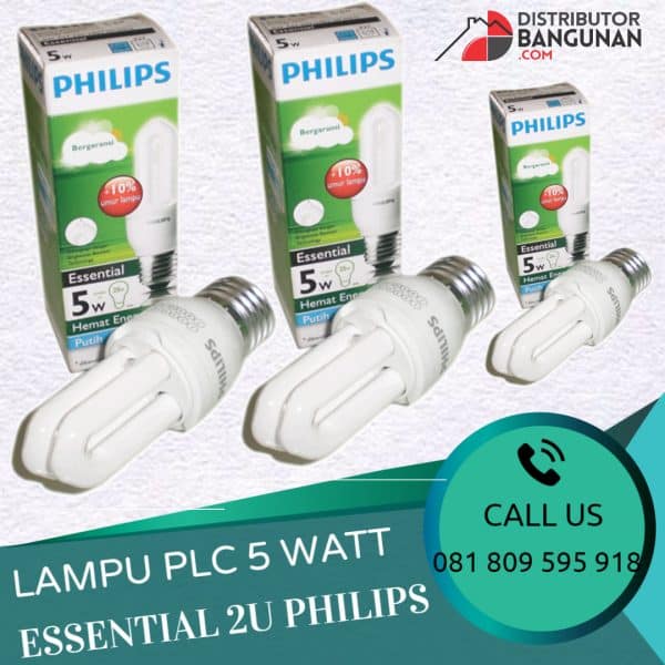 Lampu PLC 5 Watt Essential 2U PHILIPS (179)