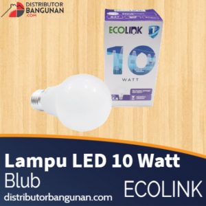 Distributor Lampu Led Ecolink Philips Bandung, Harga Lampu Bersaing! 3 Lampu Led 10 Watt Bulb ECOLINK