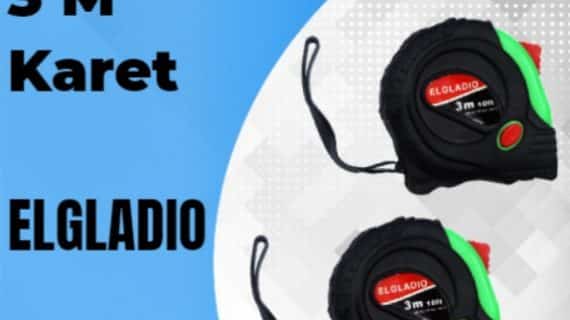 Meteran 3 m Karet ELGLADIO (12 Pcs) (148)
