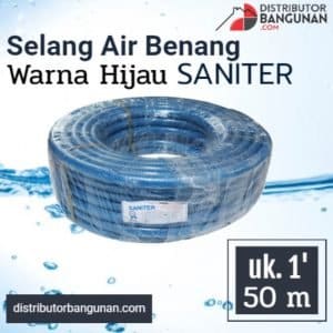 Selang Air Benang Warna Biru 1' 50 m SANITER