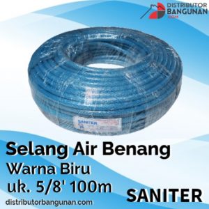 Distributor Selang Benang Air Elastis Warna Di Bandung. Kualitas Selang Benang MANTAP BRO! 5 Selang Air Benang Warna Biru 5per8' 100 m SANITER