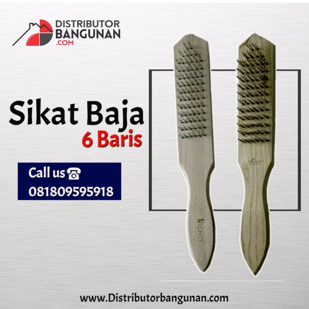 Sikat Baja 6 baris