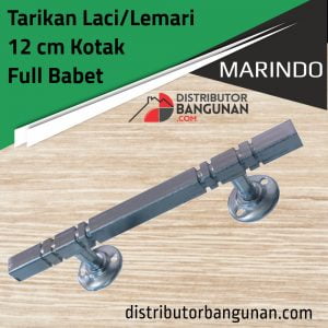 Tarikan Laci Lemari 12cm Kotak Full Babet MARINDO