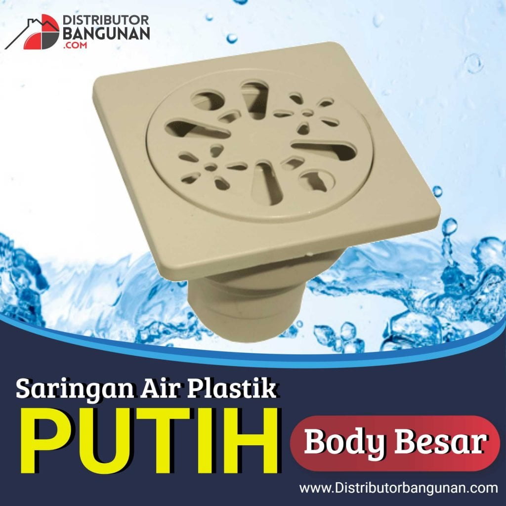 saringan air plastik body besar warna putih