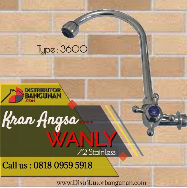 Kran angsa ½’ Stainless 3600 WANLY (52)