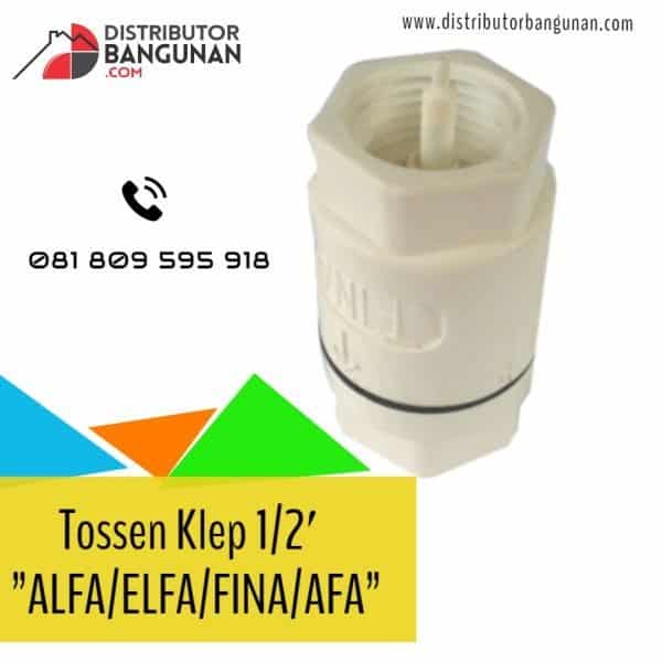 Tossen Klep ½’ PVC ELFA (46)