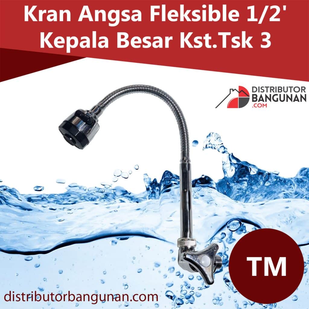 Kran Angsa Fleksible 1per2 Kepala Besar Kst.Tsk 3 TM 1