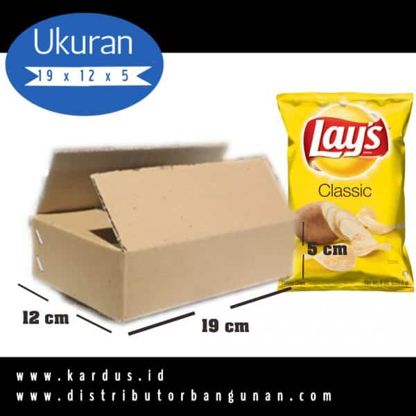 Kardus Polos Ukuran 19 x 12 x 5