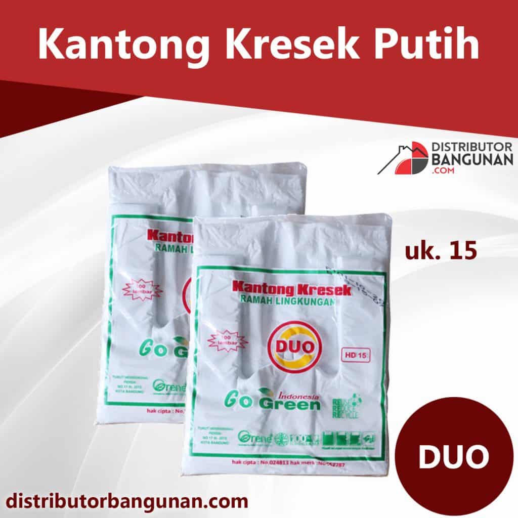 Kantong Kresek Putih 15 DUO