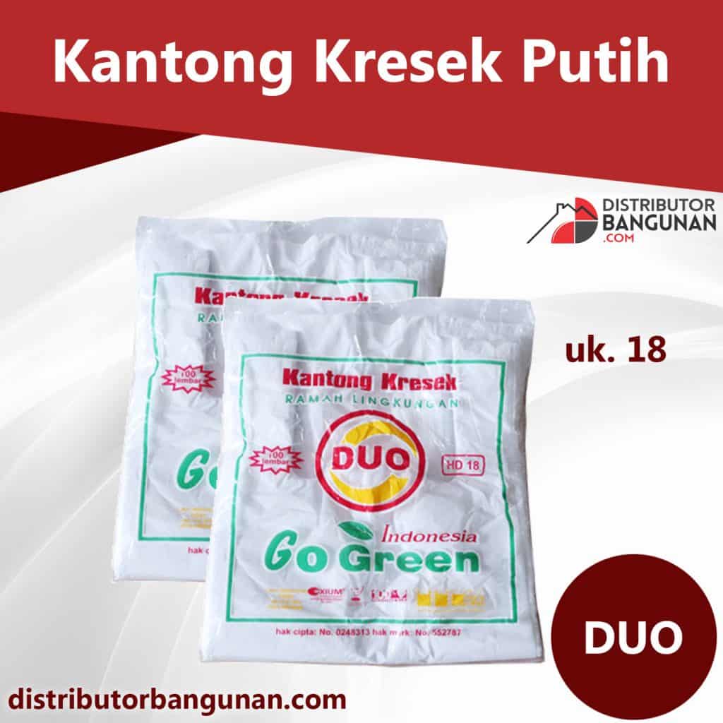 Kantong Kresek Putih 18 DUO