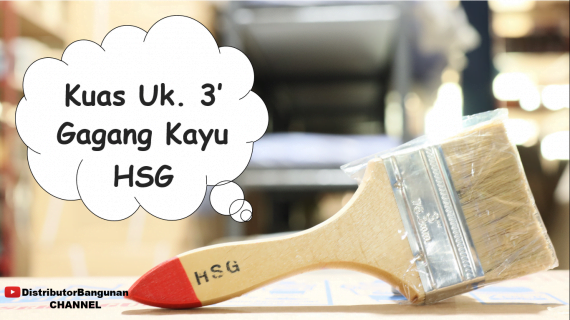 Kuas Uk. 3′ Gagang Kayu HSG