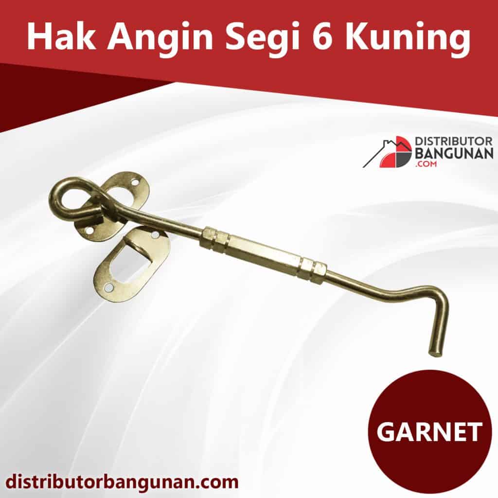 Hak Angin Segi 6 Kuning GARNET