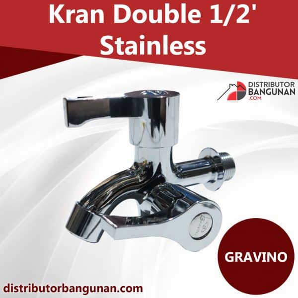 Kran Double ½’ Stainles GRAVINO (49)