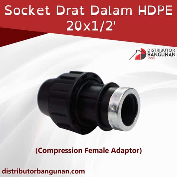 Socket Drat Luar Hdpe 20x1/2’ ( Compression Male Adaptor )