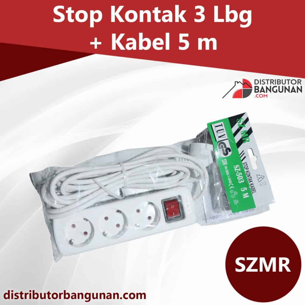 Stop Kontak 3 Lbg Kabel 5 m SZMR