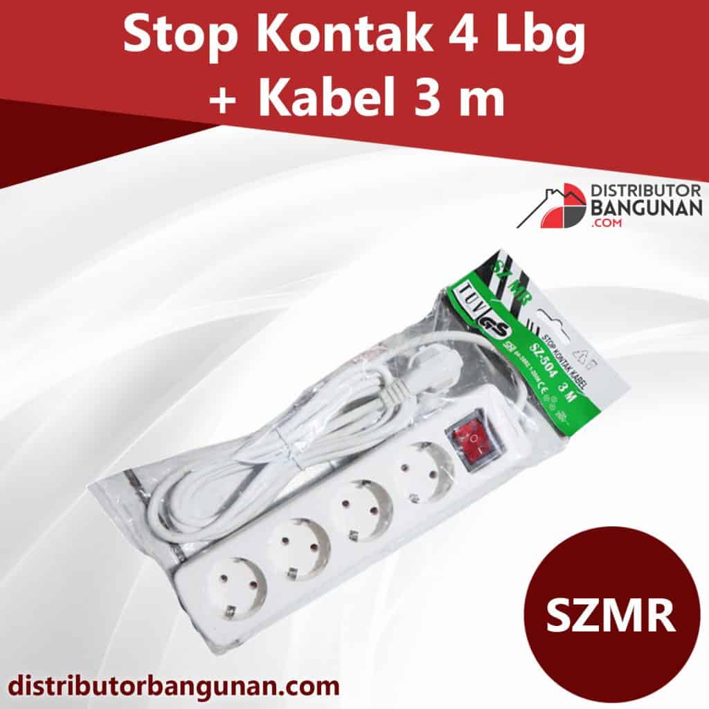 Stop Kontak 4 Lbg Kabel 3 m SZMR