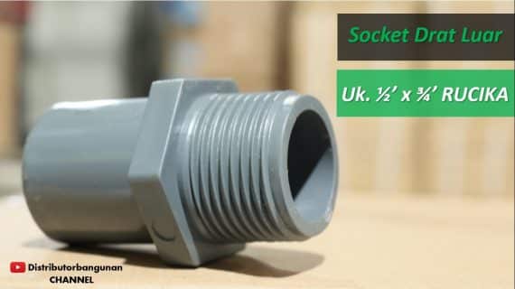 Socket Drat Luar Uk.1/2 x 3/4′ RUCIKA