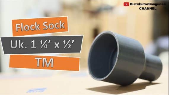 Flock Sock Uk. 1 1/4′ x 1/2′ TM