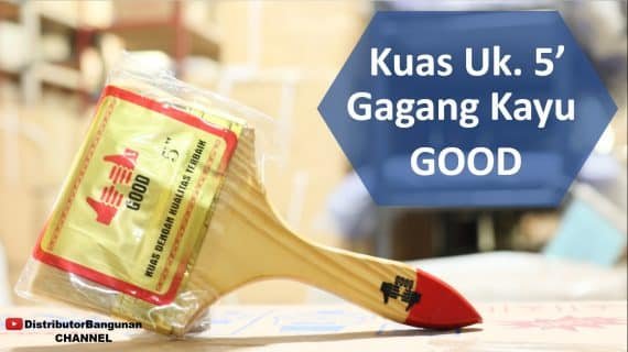 Kuas Uk. 5′ Gagang Kayu GOOD