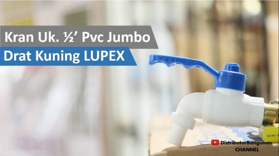 Kran Uk. 1/2′ Pvc Jumbo Drat Kuning LUPEX