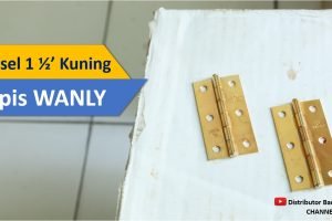 Engsel Uk. 1 1/2′ Kuning Tipis WANLY