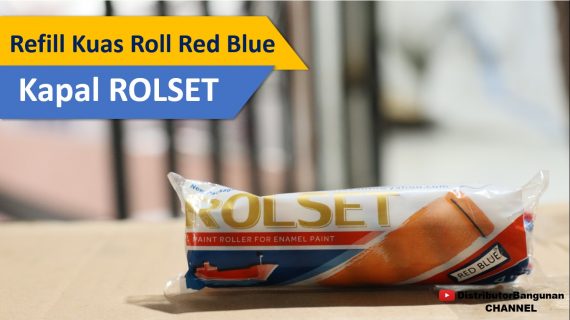 Refill Kuas Roll Red Blue Kapal ROLSET