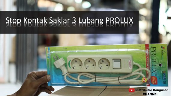 Stop Kontak 3 Lbg Saklar + Lampu 8039 PROLUX