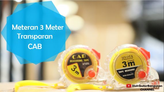 Meteran 3 Meter Transparan CAB