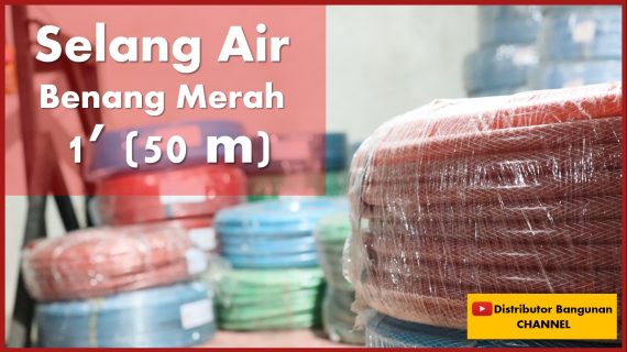 Selang Air Benang Warna Merah Uk. 1′ (50 m)