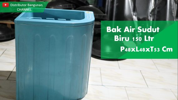 Bak Air Sudut 150 Ltr Biru P48xL48xT53 Cm