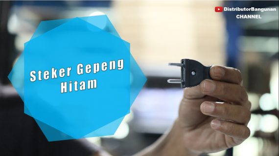 Steker Gepeng Hitam