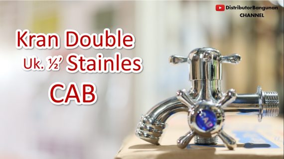 Kran Double Uk. 1/2′ Stainles CAB