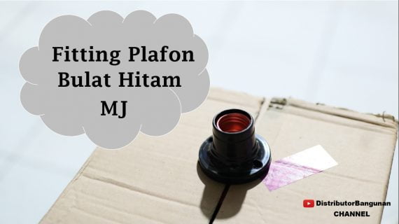 Fitting Plafon Bulat Hitam MJ