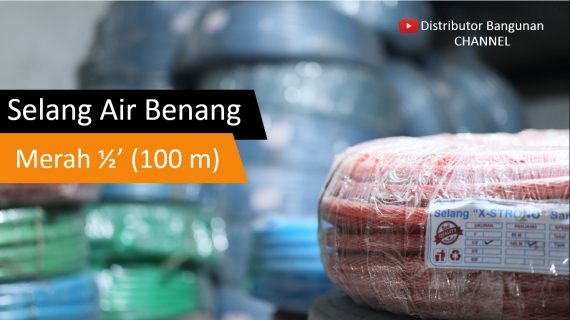 Selang Air Benang Warna Merah Uk. 1/2′ (100 m)