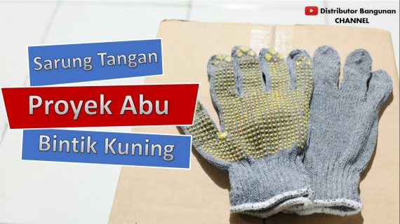 Sarung Tangan Proyek Abu Bintik Kuning