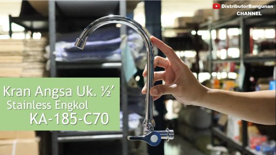 Kran Angsa Uk. 1/2′ Stainless Engkol KA-185-C70